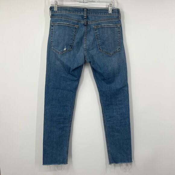 Rag & Bone Dre Capri Low-Rise Slim Boyfriend Jeans in Ambra - Picture 6 of 8